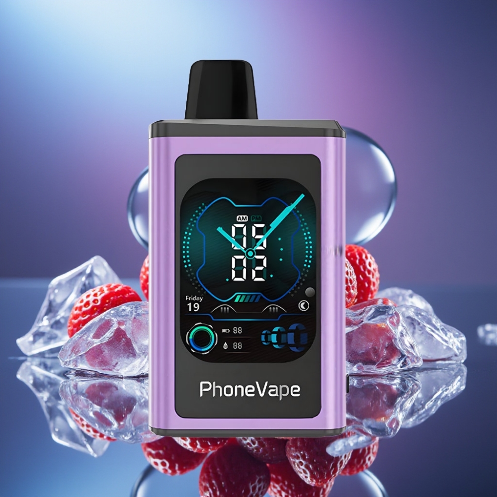 JNR PhoneVape 30000 pufări Reîncărcabil cu Type-C Capsuni Gheață