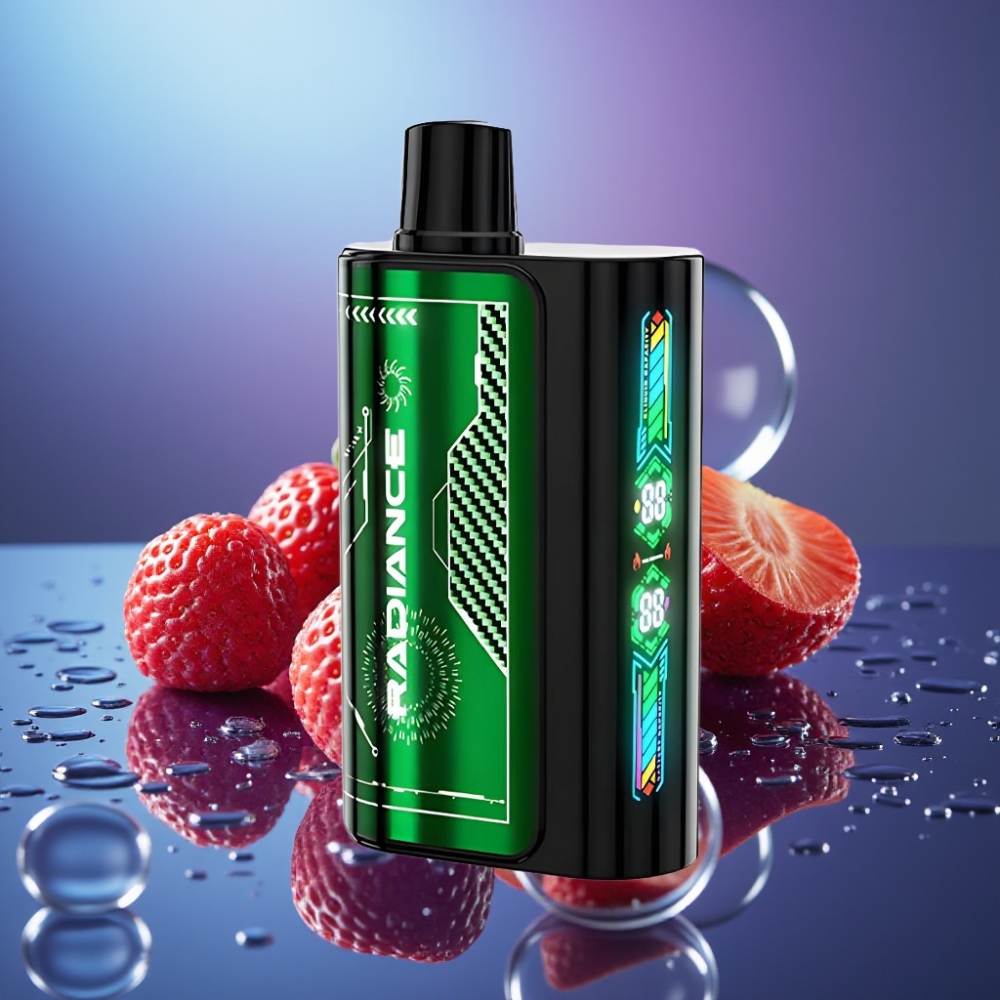 JNR Radiance 31000 Pufuri Disposable Vape Capsuni Kiwi cu Ecran Animatie Smart