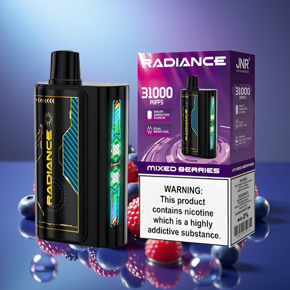 JNR Radiance 31000 Pufuri Disposable Vape Coil Dual Mesh MIXED BERRIES (Fructe Mixte)