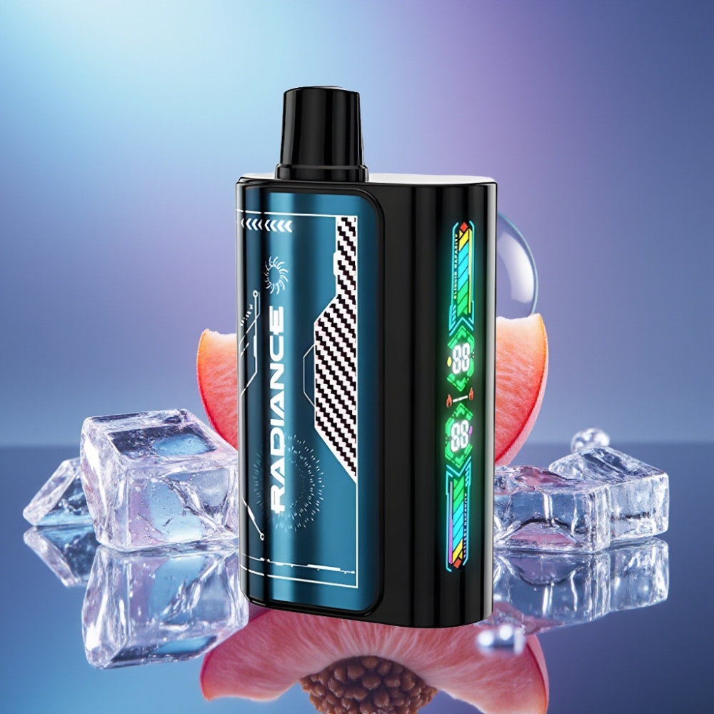 JNR Radiance 31000 Pufuri Disposable Vape Piersică Vară Gheață cu Ecran Anim