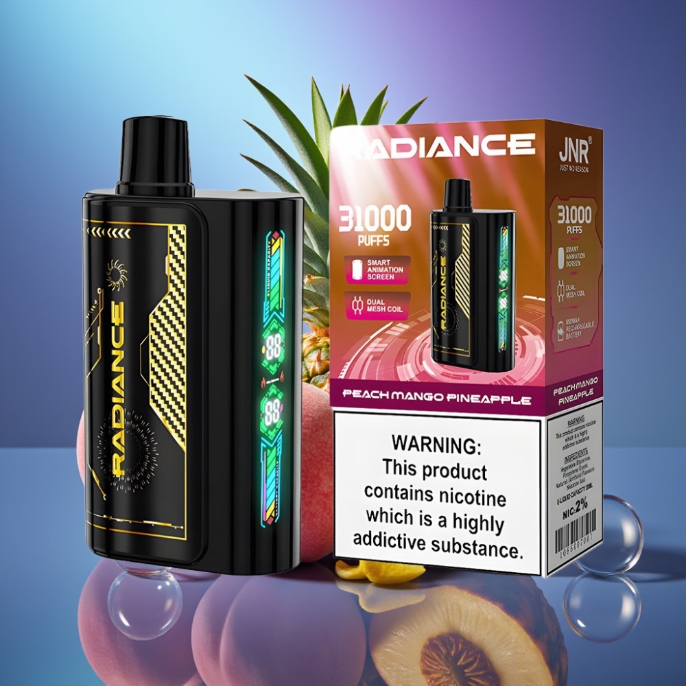 JNR Radiance 31000 Pufuri Dispozabil Vape Piersică Mango Ananas cu Ecran Anim