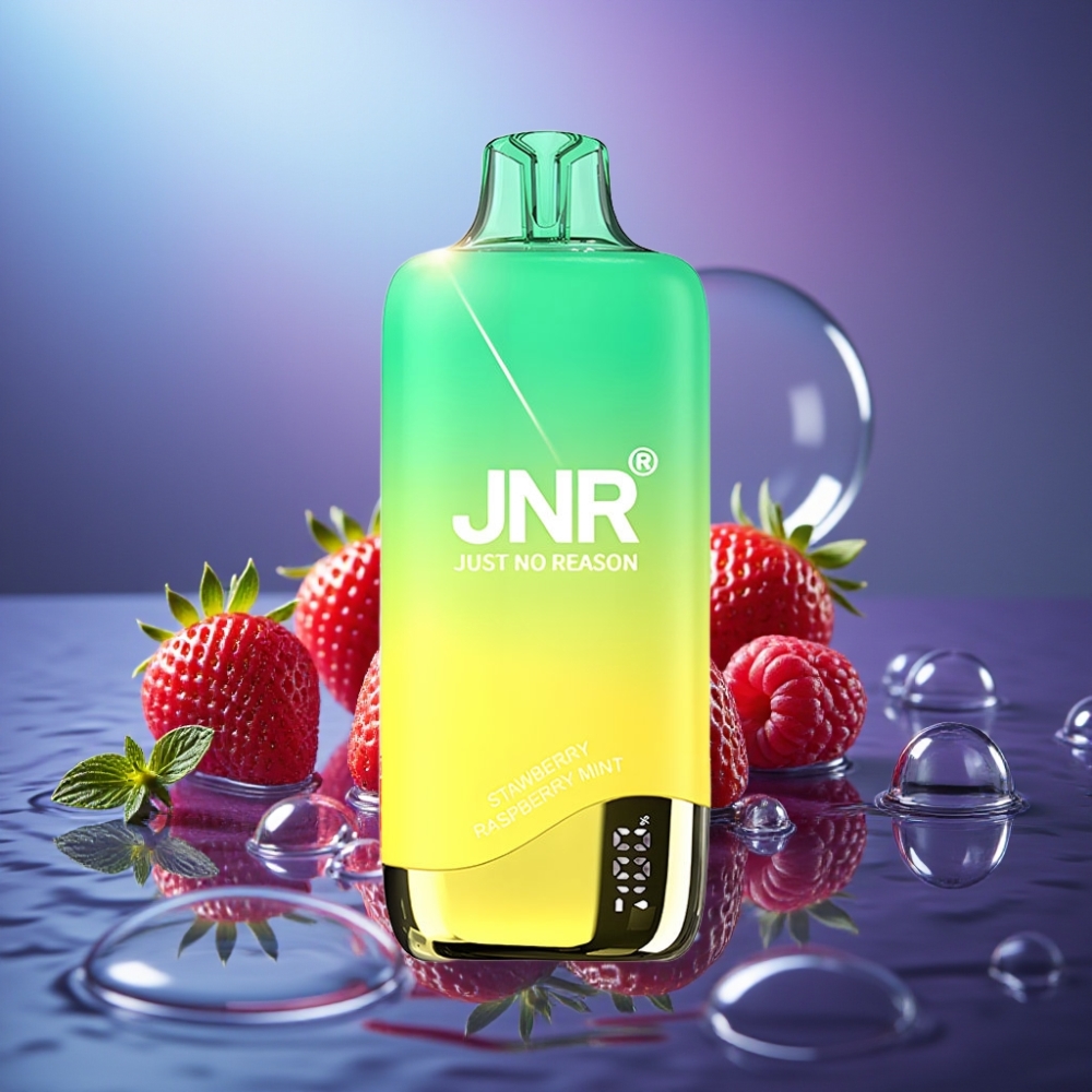 JNR Rainbow 10500 Puffs Disposable Vape Capsuni Zmeură Mentă cu Baterie 600mAh