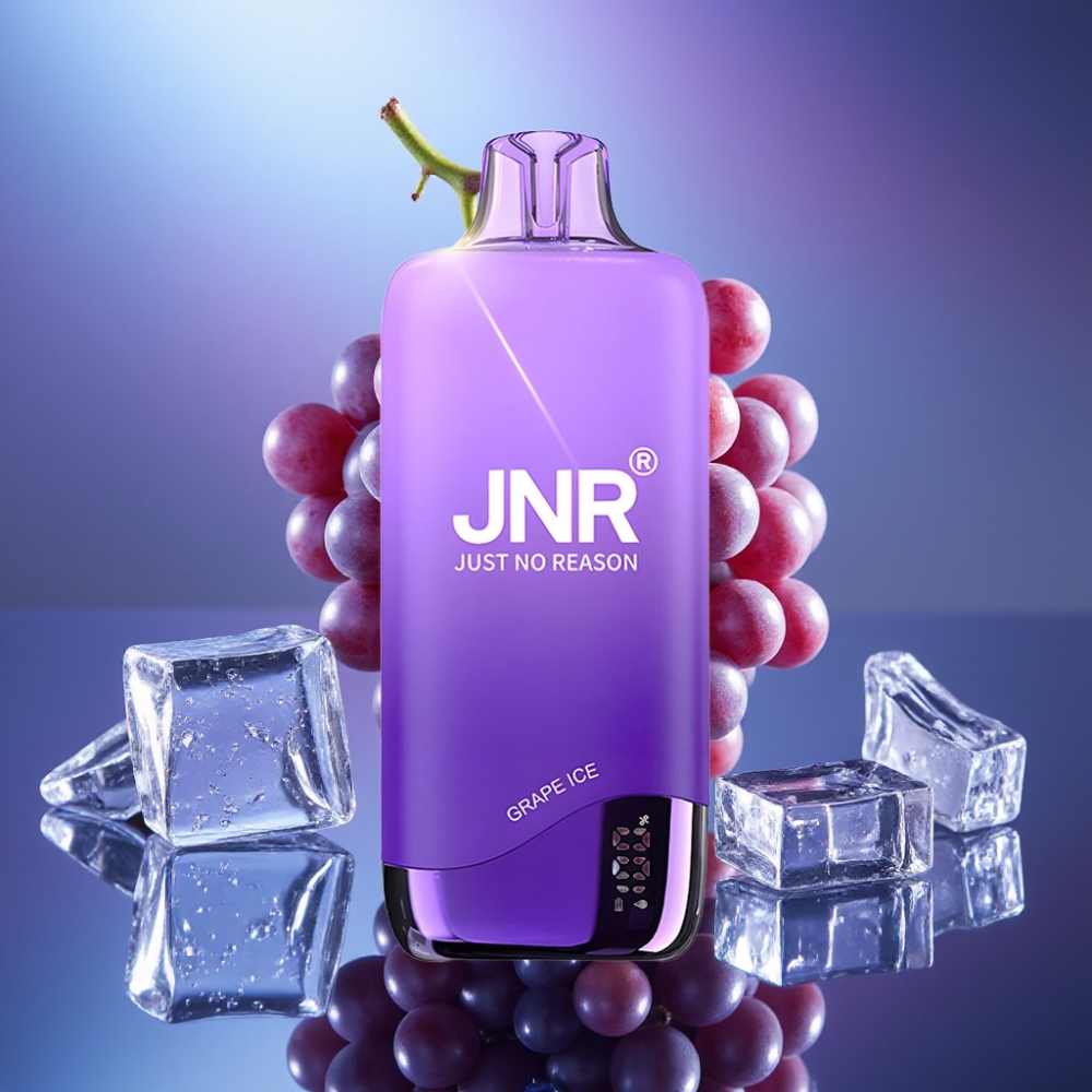 JNR Rainbow 10500 Puffs Disposable Vape Gheață de Struguri cu Baterie 600mAh