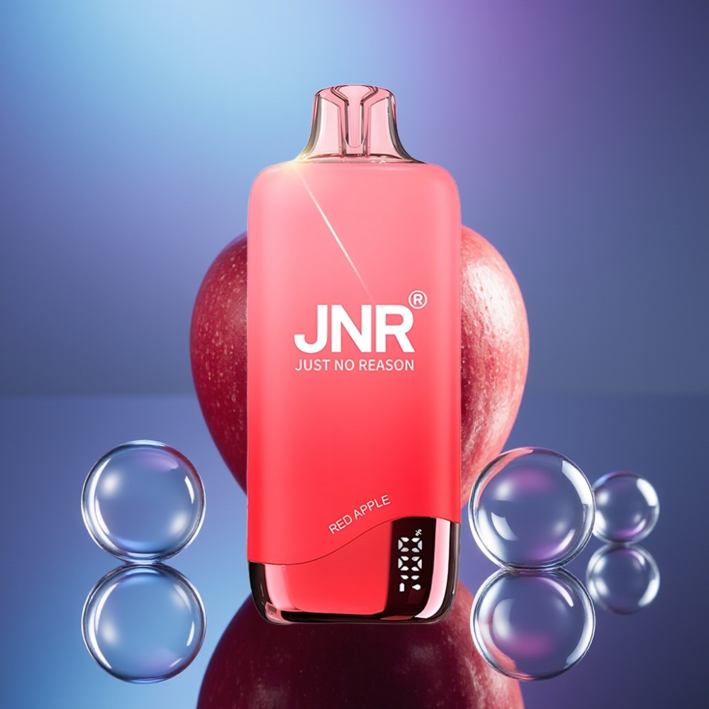 JNR Rainbow 10500 Puffs Disposable Vape Măr Roșu cu Baterie 600mAh