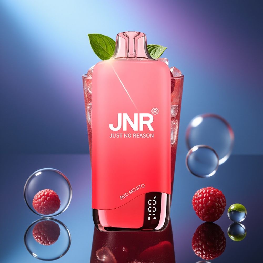 JNR Rainbow 10500 Puffs Disposable Vape Mojito Roșu cu Baterie 600mAh