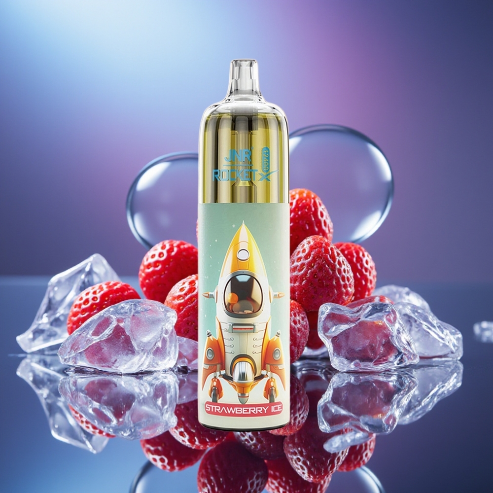JNR Rocket-X 12400 Puffs cu Aerisire Reglabilă și Aroma de Căpșuni cu Gheață