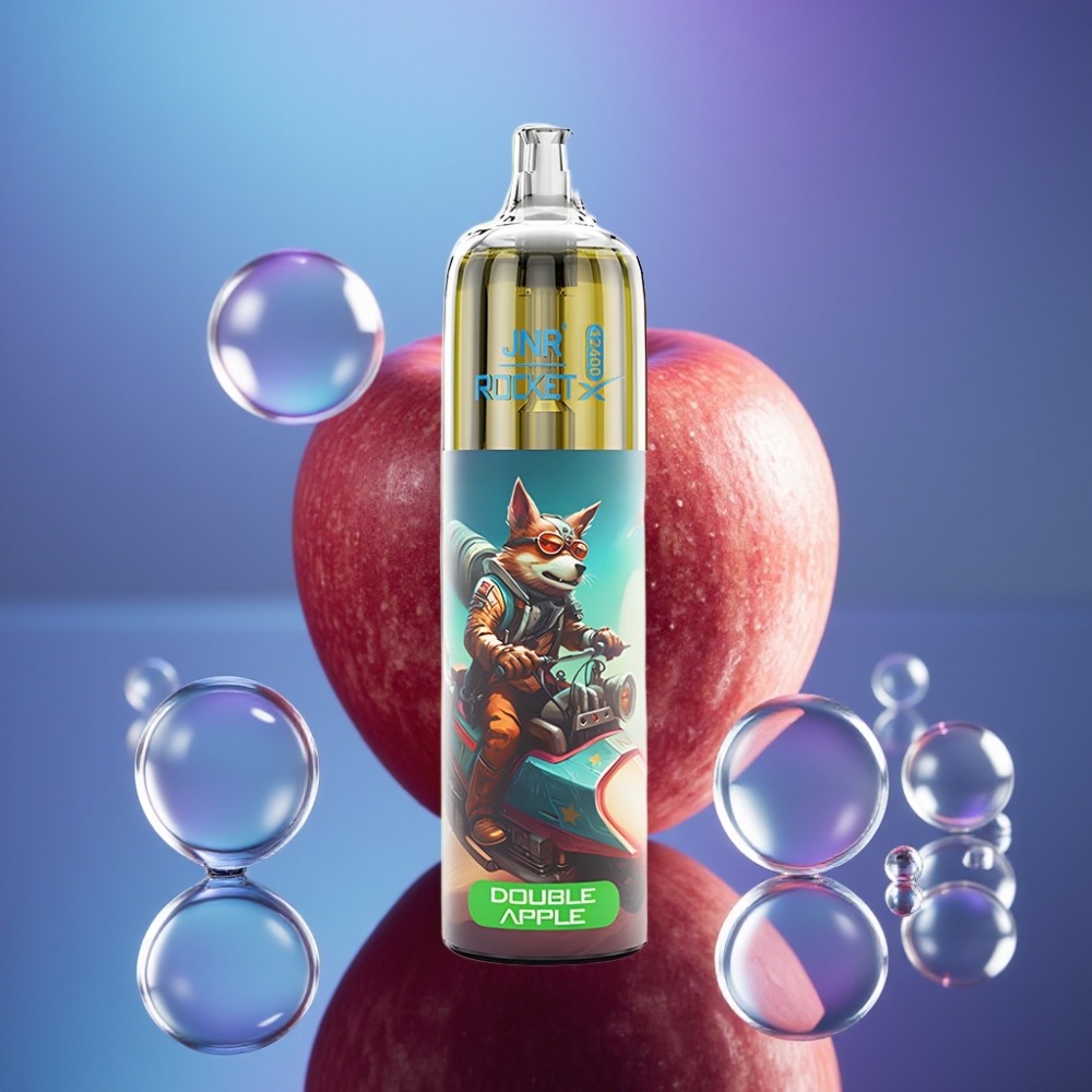 JNR Rocket-X 12400 Pufuri Vape Disposable Măr Dublu cu Airflow Reglabil și RGB
