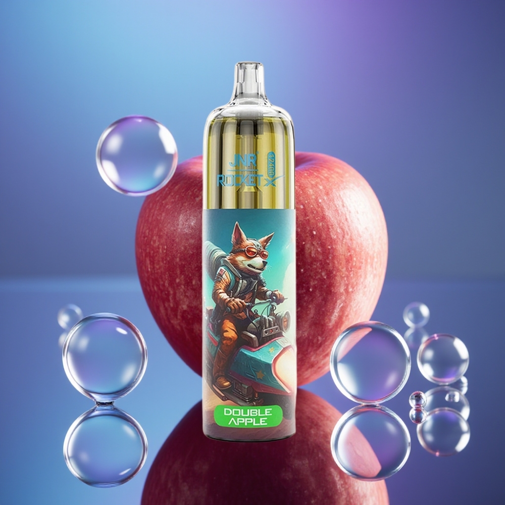 JNR Rocket-X 12400 Pufuri Vape Disposable Măr Dublu cu Airflow Reglabil și RGB