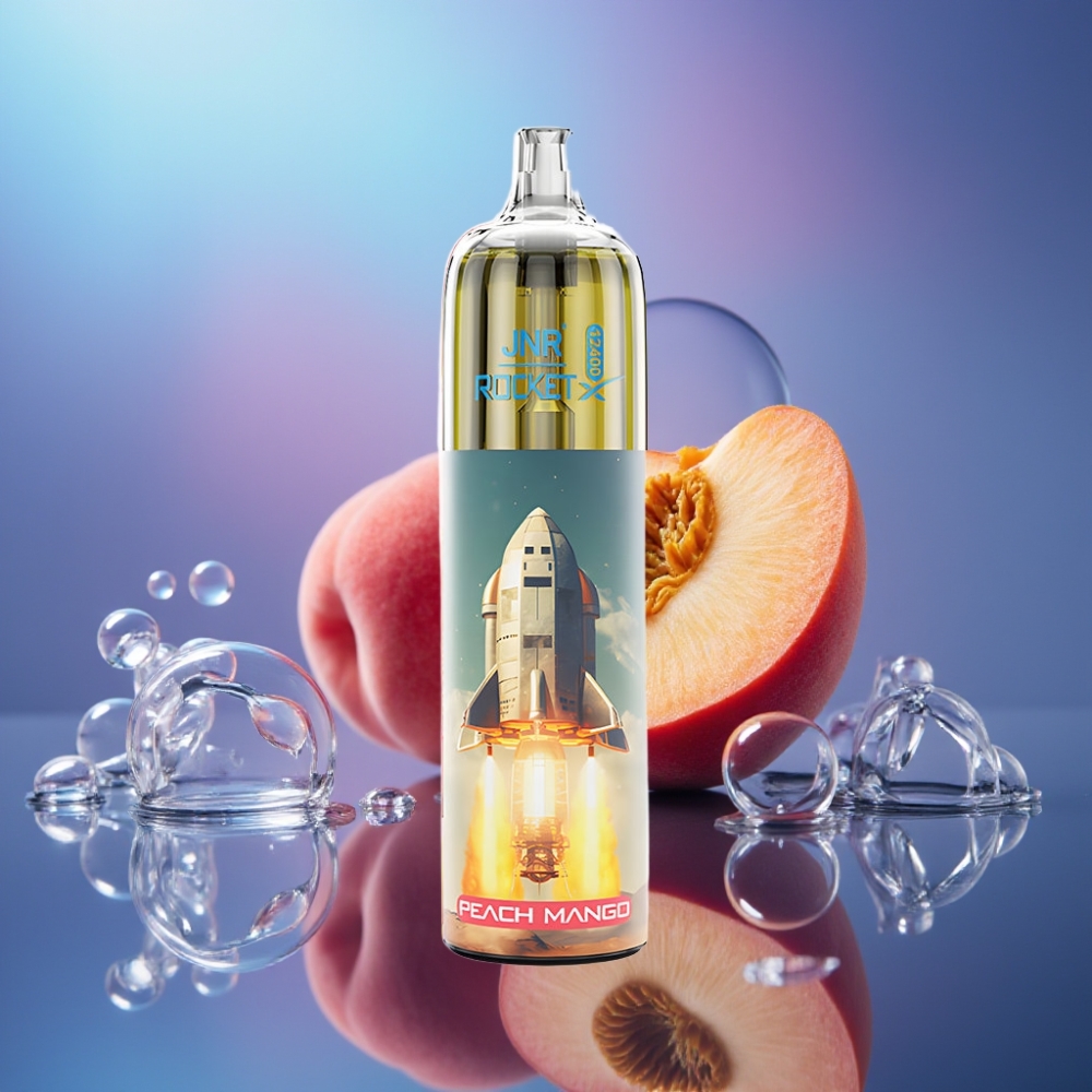 JNR Rocket-X 12400 Pufuri Vape Dispozabil Piersică Mango cu RGB și Type-C