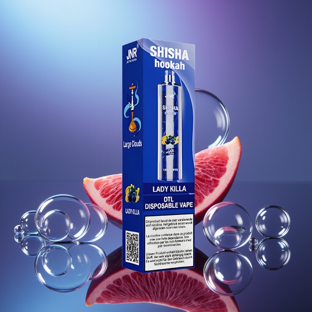 JNR Shisha Hookah 12000 Puffs 24ml Doză Ucigașă de Doamnă