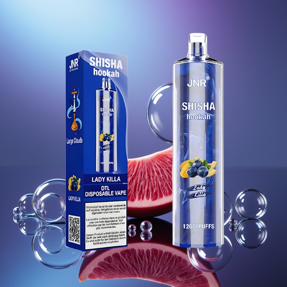JNR Shisha Hookah 12000 Puffs 24ml Doză Ucigașă de Doamnă