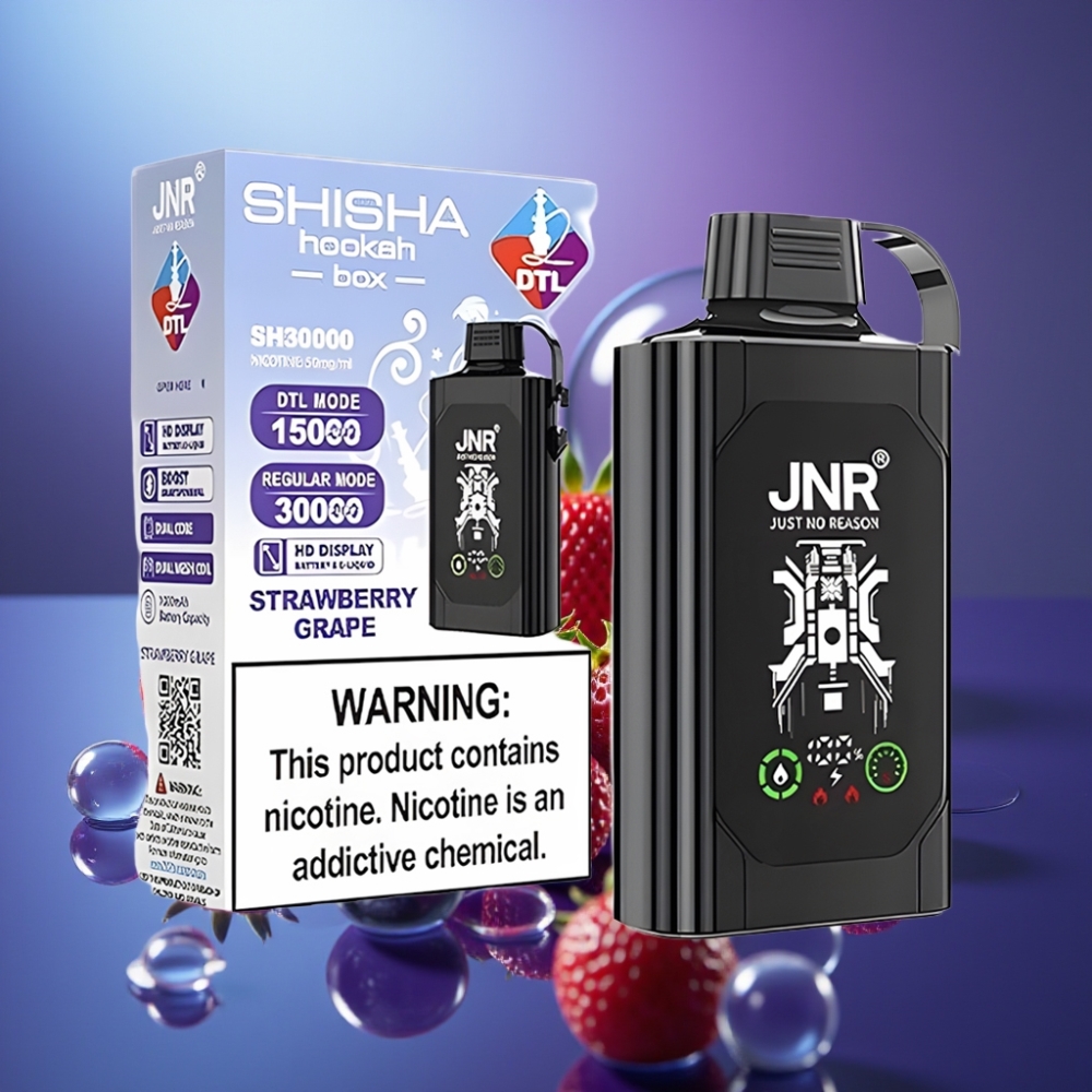 JNR Shisha Hookah Box 20500 Puffs 25ml Capsule Dual Mesh