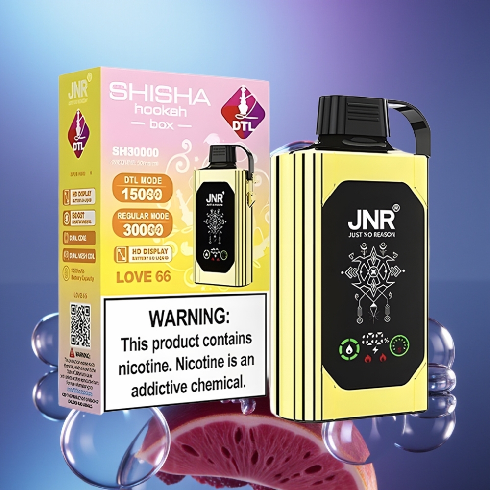 JNR Shisha Hookah Box 20500 Puffs Afecțiune 66 Dual Mesh Coil