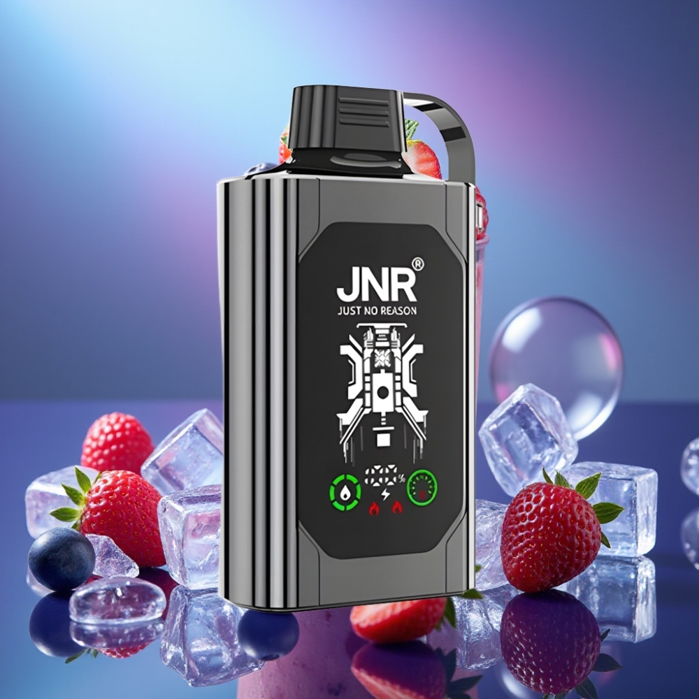 JNR Shisha Hookah Box 20500 Pufuri cu Afișaj HD și Mixed Berry Ice