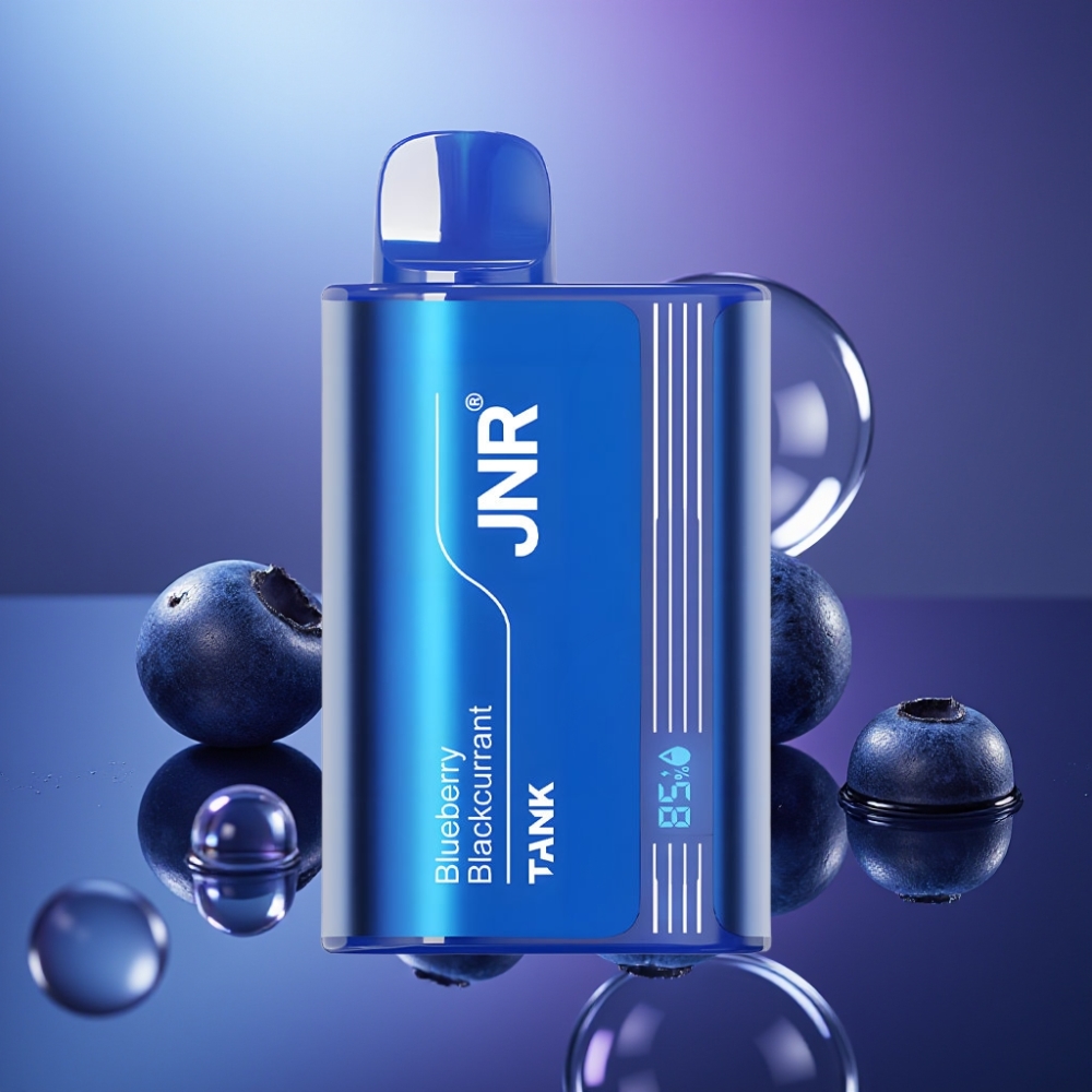 JNR Tank 10000 Pufuri Disposable Vape Afină Coacăză Negru cu Display Digital
