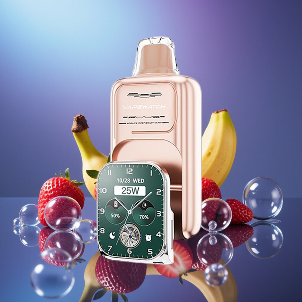 JNR VapeWatch 30000 Puffs Dispozabil Capsule Dual Mesh Coil Capsuni Banane
