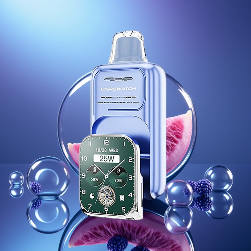 JNR VapeWatch 30000 Puffs Dispozabil Dual Mesh Coil Afine Albastră cu Gheață
