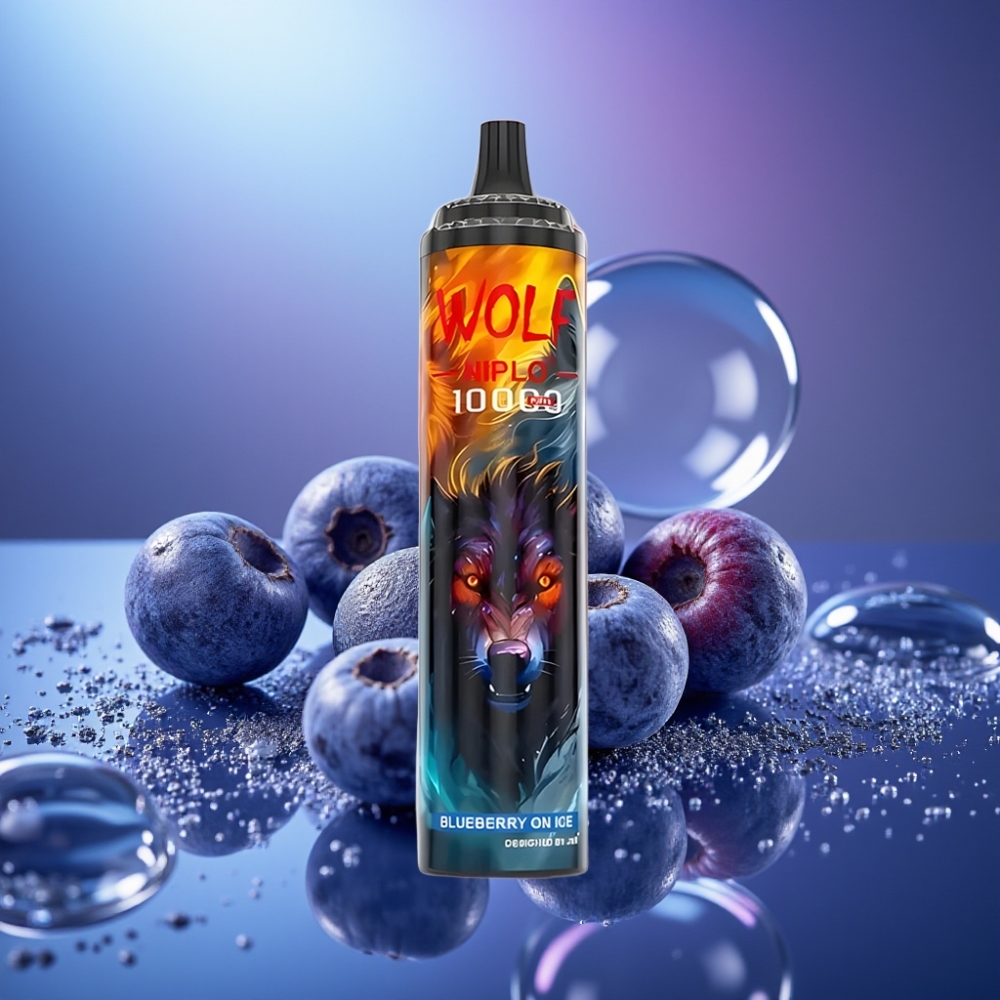 JNR Wolf Niplo 10000 Puffs 20ml Afine On Ice Disposable Vape