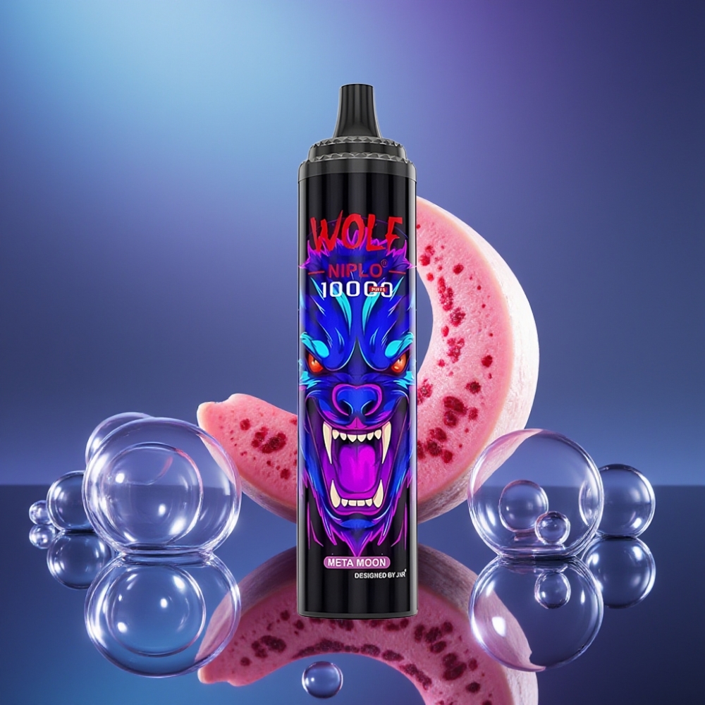 JNR Wolf Niplo 10000 Pufuri Disposable Vape Luna Meta cu Încărcare Rapidă Type-C