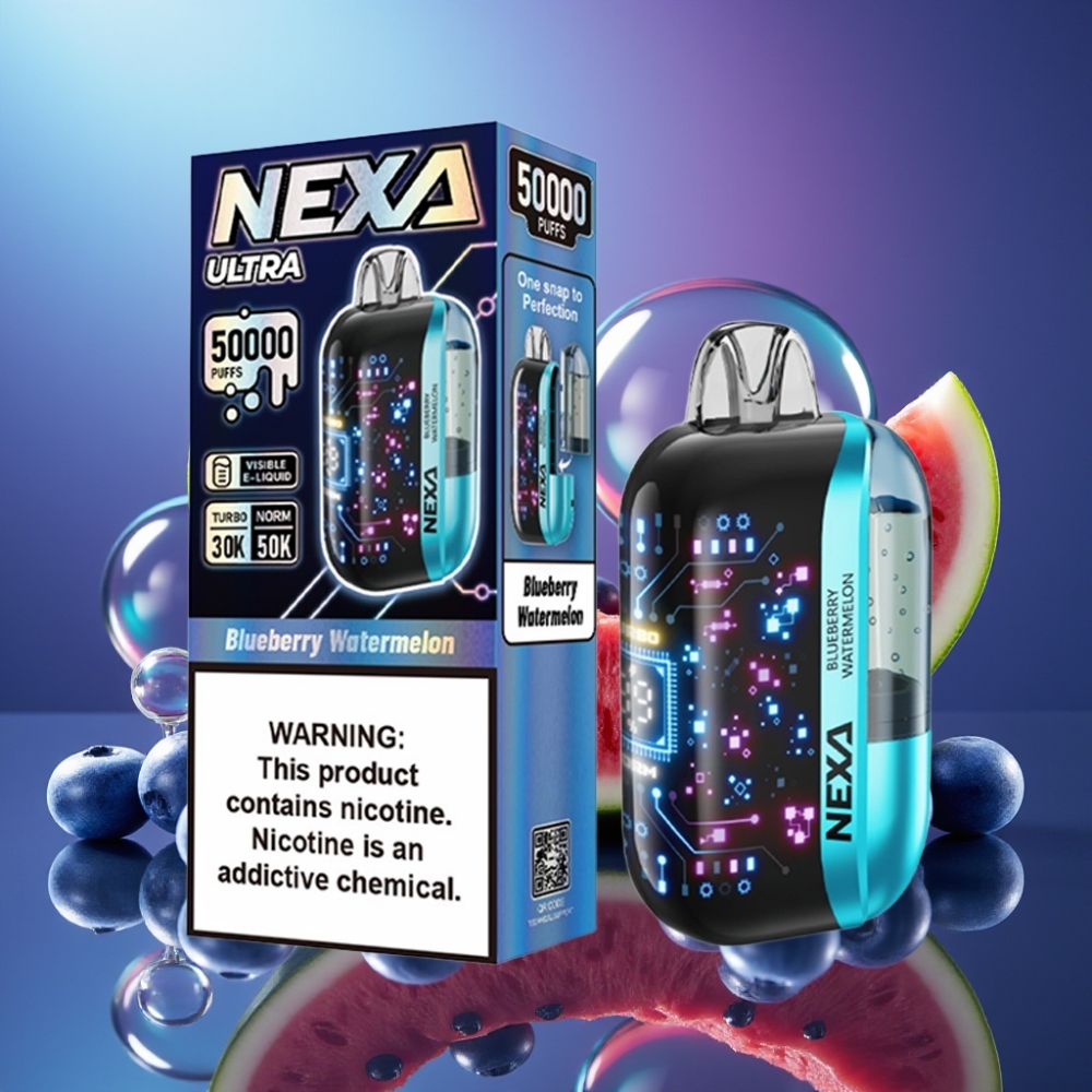 NEXA Ultra 50000 Pufuri Disposable Vape Afină Pepene Verde 20ml 800mAh