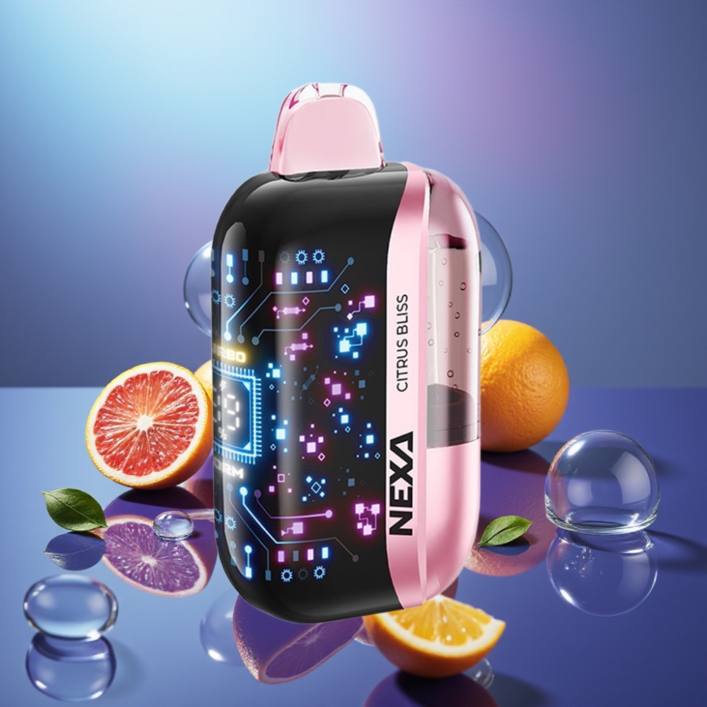 NEXA Ultra 50000 Pufuri Disposable Vape Fericire Citrică cu Ecran 3D și Tip-C