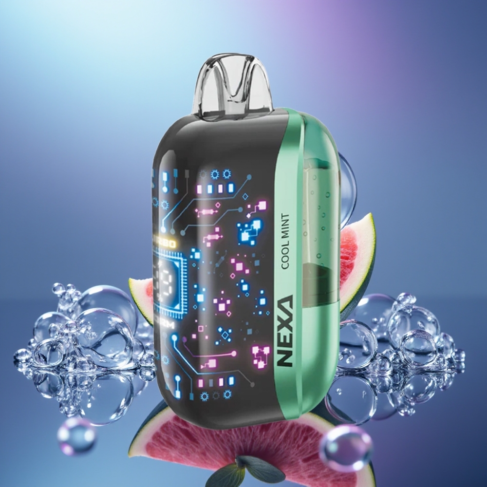 NEXA Ultra 50000 Pufuri Disposable Vape Mentă Răcoritoare cu Ecran 3D și Tip-C