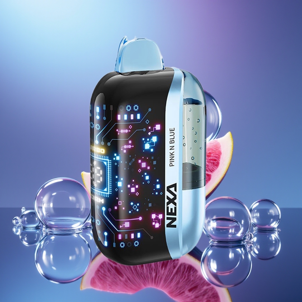 NEXA Ultra 50000 Pufuri Dispozabil Vape Roz și Albastru cu Ecran 3D și Încărcare Type-C