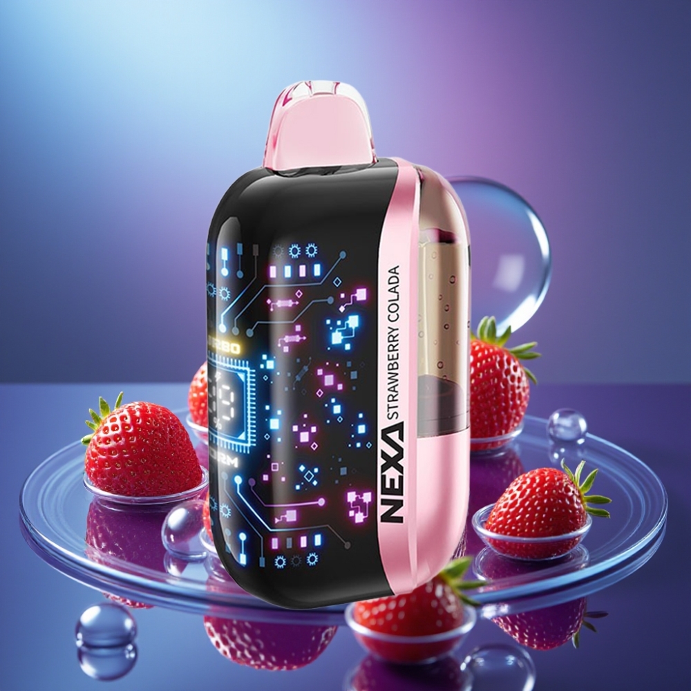 NEXA Ultra 50000 Pufuri Vape Disposable Capsuni Colada 20ml 800mAh Tip-C