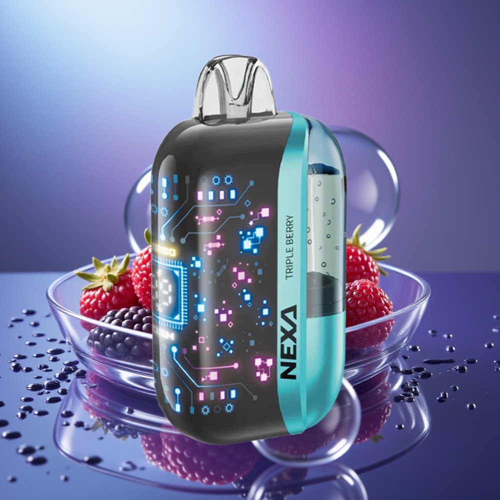 NEXA Ultra 50000 Pufuri Vape Dispozabil Triple Berry cu Ecran 3D și Încărcare Type-C