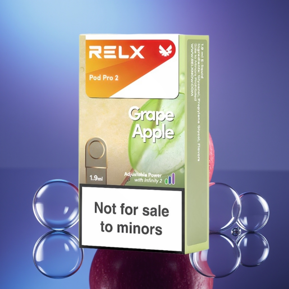 RELX Pod Pro 2 600 pufuri 0% nicotina Strugure Măr 1.9ml